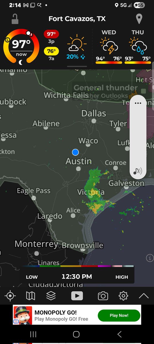 Rain everywhere.
What do we get?
Humidity.