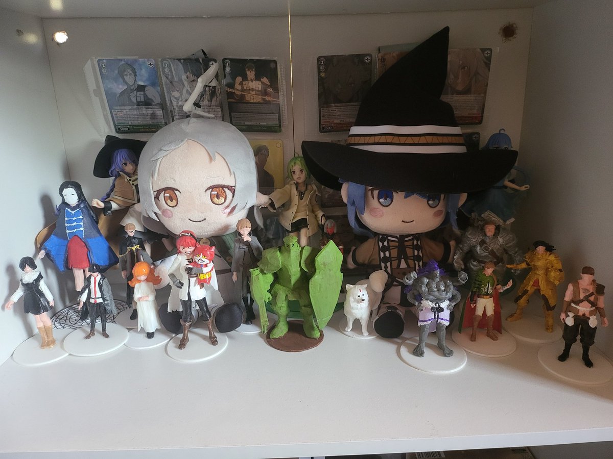 Im running out of room. Might have to move Sylphy and Roxy plushes and figures to make room