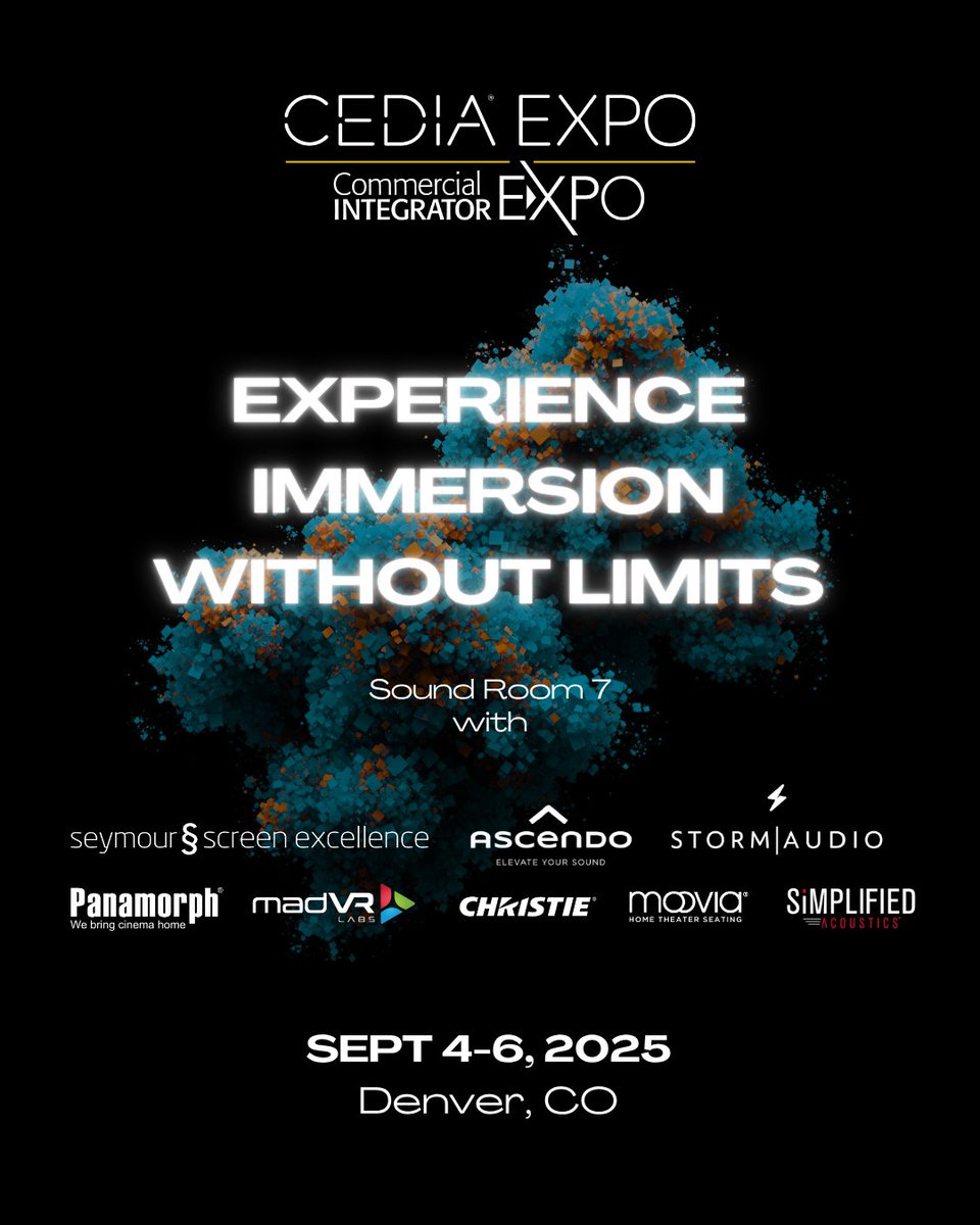 At CEDIA Expo 2025 (SR7), Seymour-Screen Excellence, StormAudio, ASCENDO, Christie, madVR Labs, Panamorph, Moovia and Simplified Acoustics Take Home Cinema to New Heights With a 14.18.10 System Valued at $1.3 Million <a href="/SeymourScreenEx/">Chris Seymour</a> <a href="/ScreenExcel/">Screen Excellence</a> #CEDIAExpo2025 #avtweeps