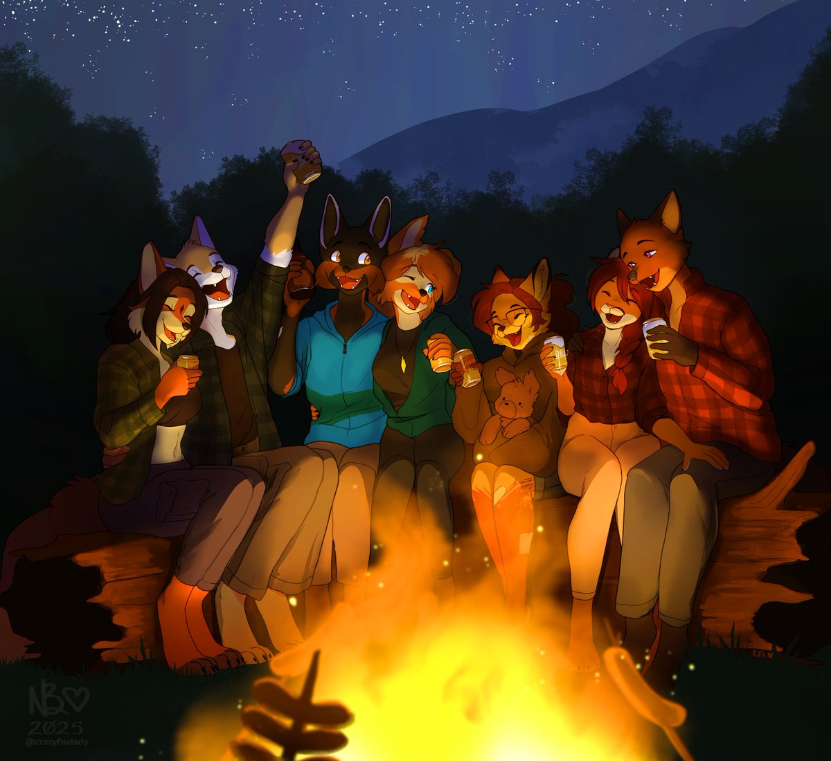 crazyfoxlady's tweet image. Campfire, good stories, good friends, good noms, good times 🙏❤️❤️❤️

For Sclim, Marv, and Gohan!! &amp;lt;3 thank you ; ; &amp;lt;33 !