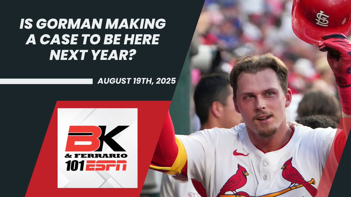 101 ESPN St. Louis (@101espn) on Twitter photo On the #BKandFerrario Podcast:
- Is Libby's velo a bigger concern than just this season?
- What should the #STLCards be looking for in their manager?
- #stlblues insider <a href="/jprutherford/">Jeremy Rutherford</a>
Presented by Schaefer Door Company: 101espn.com/shows/bk-ferra… On the #BKandFerrario Podcast:
- Is Libby's velo a bigger concern than just this season?
- What should the #STLCards be looking for in their manager?
- #stlblues insider <a href="/jprutherford/">Jeremy Rutherford</a>
Presented by Schaefer Door Company: 101espn.com/shows/bk-ferra…