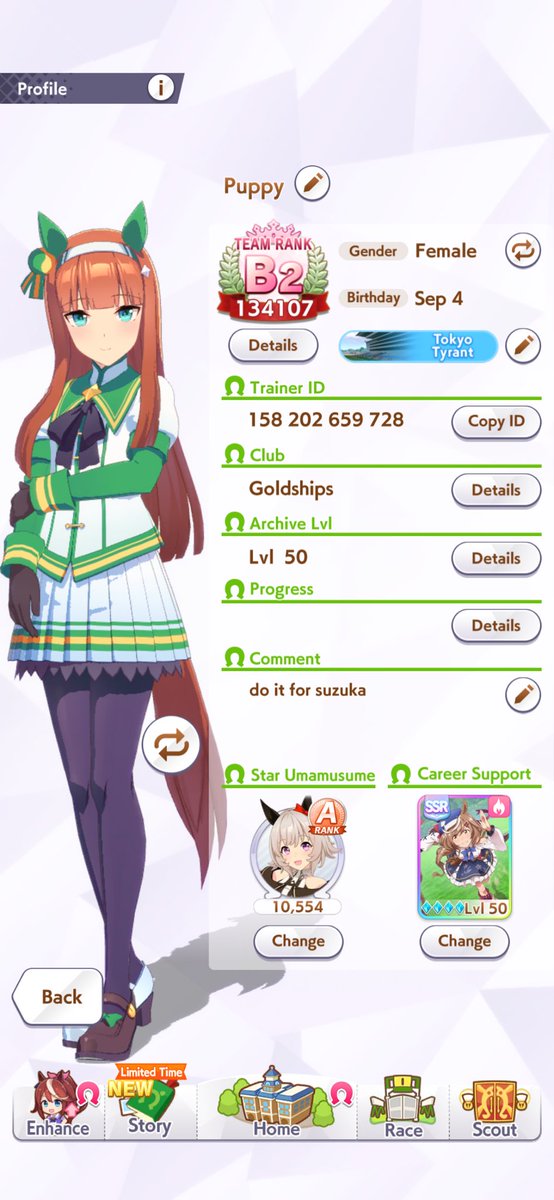 cedaar's tweet image. i’m struggling so hard on umamusume even tho i’m like so hyperfixated on it rn.. idk how people manage to get A and S ranks in every career… and i feel like i never get more than 2* on anything &amp;gt;~&amp;lt;
anyways add me idk

158202659728