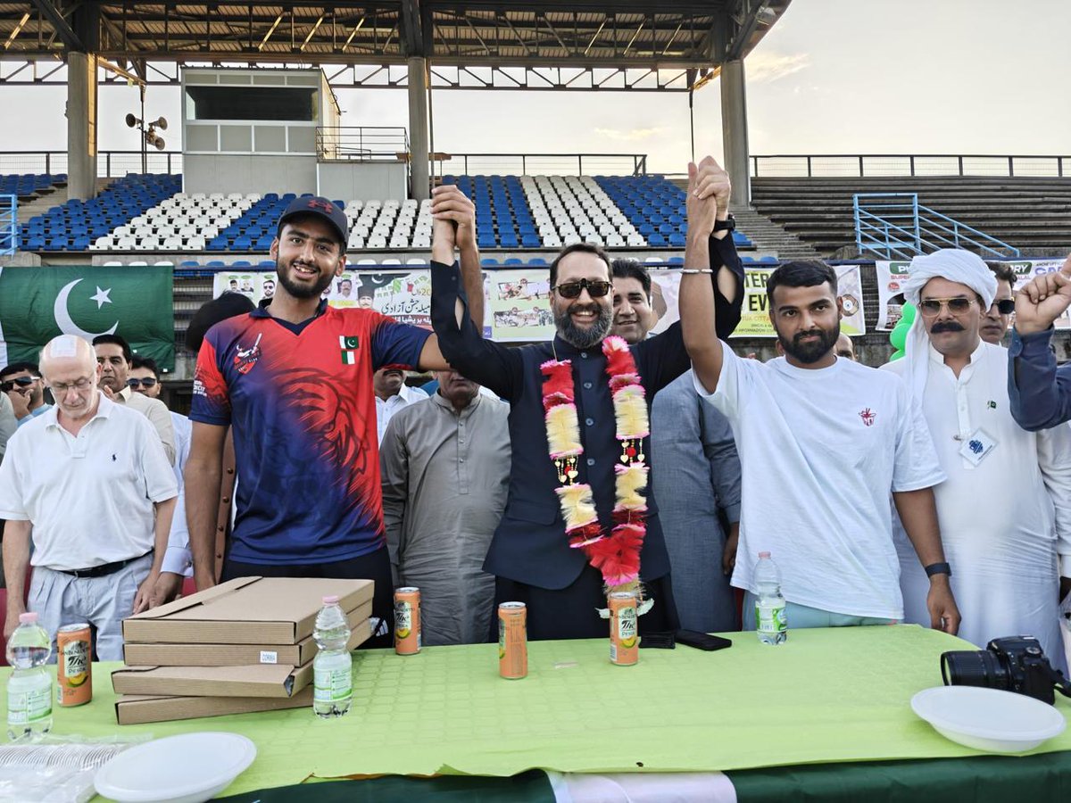 Honored by Pakistan Sport Club Brescia to inaugurate  annual cricket, kabbadi, volleyball &amp; football fest which brings togather the Pak community Presented awards to Pak origin cricket players rep Italy &amp; congratulated them for qualifying for the T20 Cricket World Cup 2026 160825