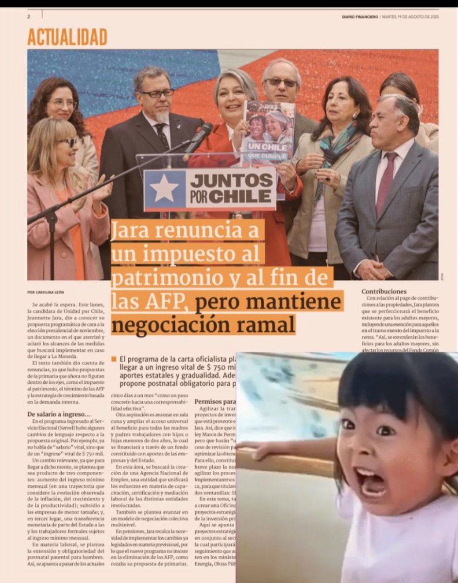 De los mayores fiascos de este gobierno. Jara misma lo prometió -puño en alto- todos los 1 de Mayo. Ni siquiera fue capaz de presentar un proyecto de negociación ramal. Ni siquiera un borrador. Una burla que se repite;