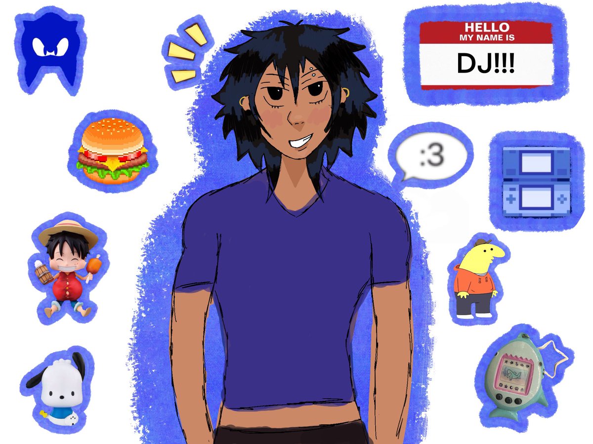 smilingmio's tweet photo. another one of my ocs: DJ!! very silly goofy guy who’s face has changed a lot tbh i drew this weeks ago omg 

#oc #originalcharacter #artist #artmoots #ArtistOnTwitter #originalcharacterart #digitalart https://t.co/VXTTtespfx