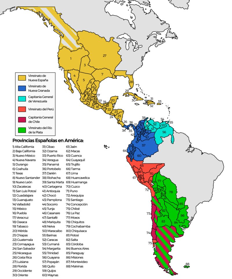 Las provincias que fueron España en América, valga resaltar el pretérito, y que ya no lo son ni lo volverán a ser, han pretendido ser naciones por dos siglos, se han creído, por imposición, el cuento y la historieta chauvinista de sus fundadores sin entender que las naciones no