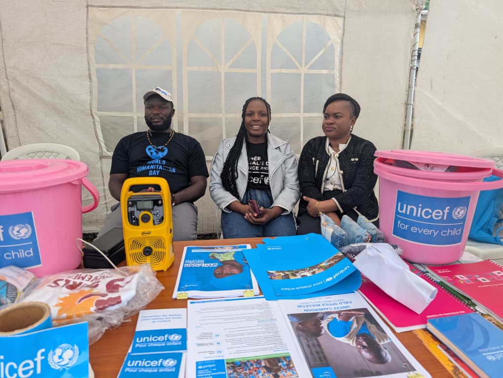 UNICEF Cameroon (@unicefcameroon) on Twitter photo The <a href="/unicefcameroon/">UNICEF Cameroon</a> Field Office in #Buea celebrated #WorldHumanitarianDay alongside partners and sister <a href="/UN/">United Nations</a> agencies. The day is marked by interactive talks and the presentation of key activities at the stand, highlighting the spirit of collaboration and commitment to The <a href="/unicefcameroon/">UNICEF Cameroon</a> Field Office in #Buea celebrated #WorldHumanitarianDay alongside partners and sister <a href="/UN/">United Nations</a> agencies. The day is marked by interactive talks and the presentation of key activities at the stand, highlighting the spirit of collaboration and commitment to