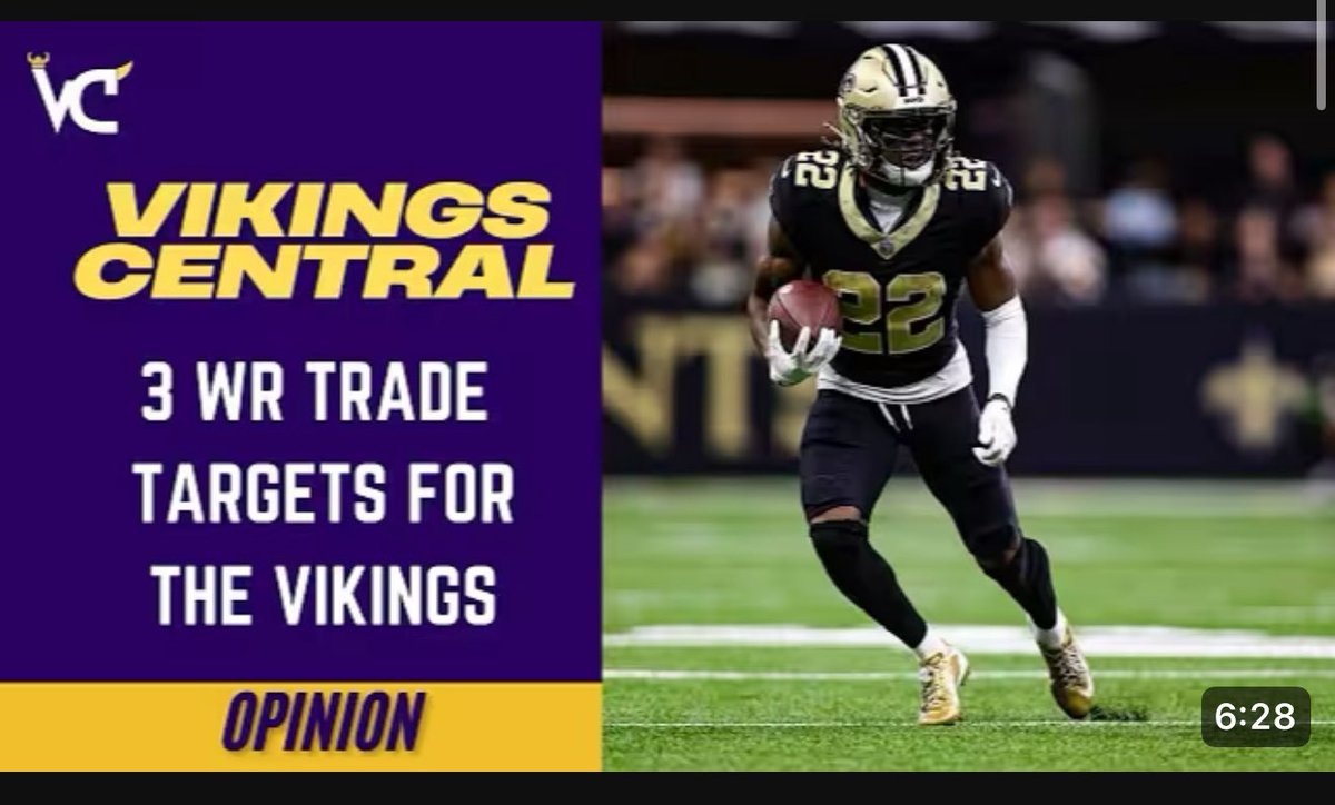 3 WR Trade Targets for the Minnesota Vikings ⬇️👀

📺: youtu.be/mUpyHHGf1MM?si…