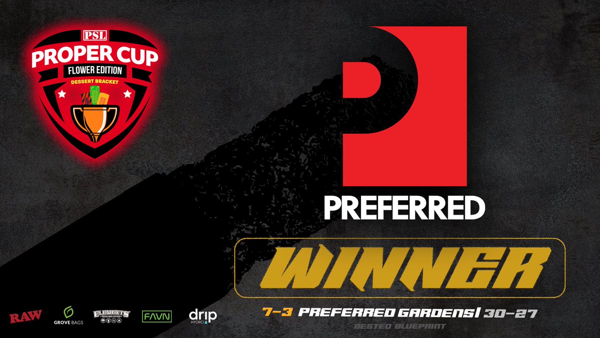 Proper Doinks (@properdoinks) on Twitter photo Winner: <a href="/Preferredgarden/">Preferredgardens</a> D-Lish π
AND NOW MOVING ON TO THE SEMI FINALS! CLOSE MATCH, BUT THE MIXED LIGHT STRIKES AGAIN π¦
#BUTHOWDOESITSMOKE Winner: <a href="/Preferredgarden/">Preferredgardens</a> D-Lish π
AND NOW MOVING ON TO THE SEMI FINALS! CLOSE MATCH, BUT THE MIXED LIGHT STRIKES AGAIN π¦
#BUTHOWDOESITSMOKE