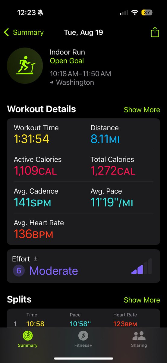 ShawnIsaiah85's tweet photo. Today's run 🏃🏽💨 https://t.co/rlrmyYKKyA