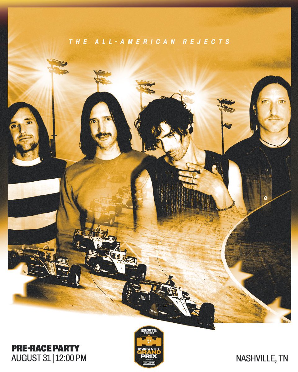 Our Dirty Little Secret is out 😏 <a href="/therejects/">THE ALL-AMERICAN REJECTS</a> are playing the pre-race stage on Sunday, August 31 at noon! All fans with a ticket to the race are welcome. Get 'em now at musiccitygp.com/tickets
