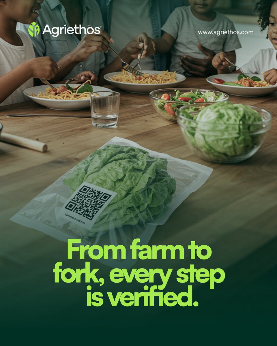 agriethos's tweet photo. From farm to fork, transparency matters.
With Agriethos, one quick QR scan gives you verified details about your food’s journey, who grew it, how it was handled, and where it came from. Trust made simple. https://t.co/wuznESFRbQ