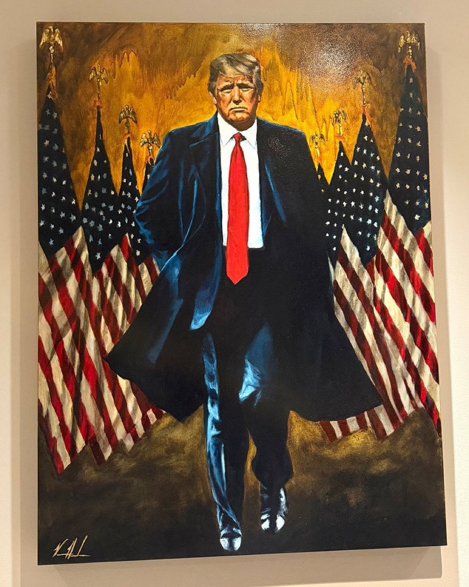 🇺🇸| Nuevo retrato de Trump en el Ala Oeste.