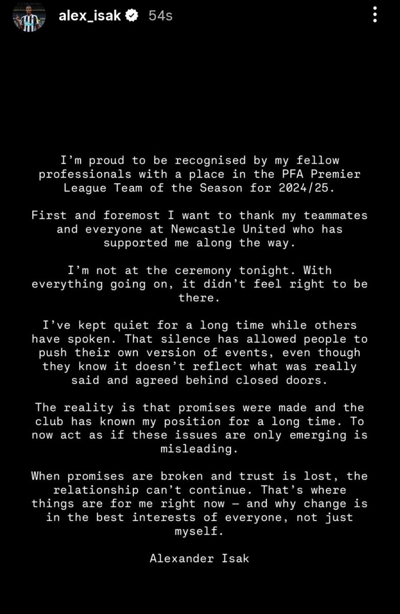 🚨💣 Alexander Isak via Instagram. #LFC