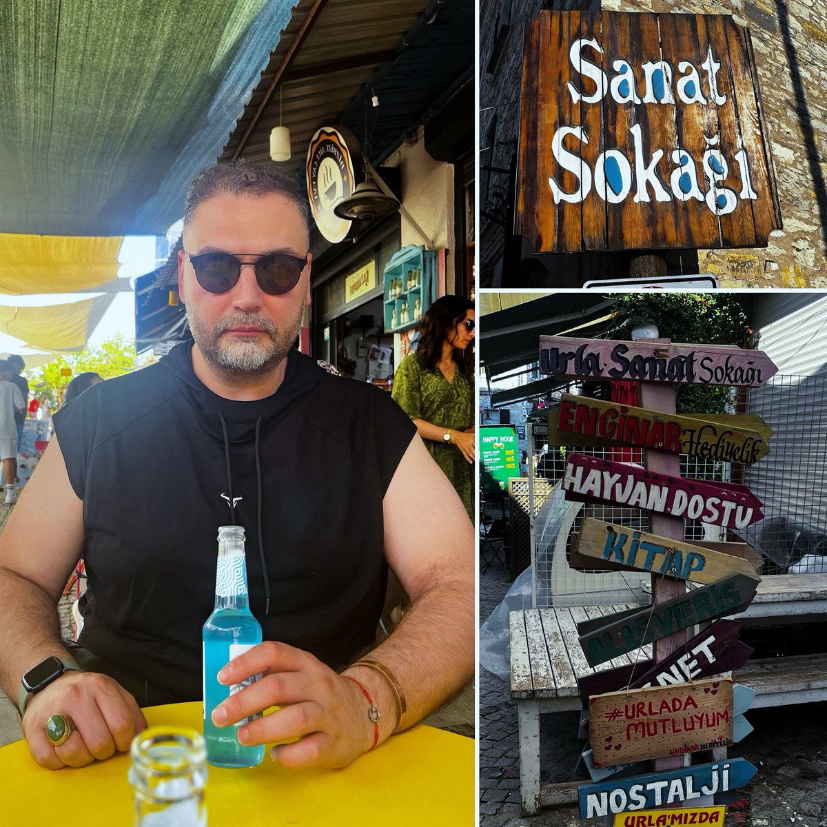 Urla’da hayat...önce günaydın... sonra biraz güneş... biraz aşk, biraz tenhalık, biraz sıcaklık... serin bir deniz... doğanın sonsuz cömert duruşu... şehre bir başkaldırı ve ardından güzel bir uyku. Bu sözler sanıyorum Urla’yı anlatmaya yeterli … 
#UrlaSanatSokağı