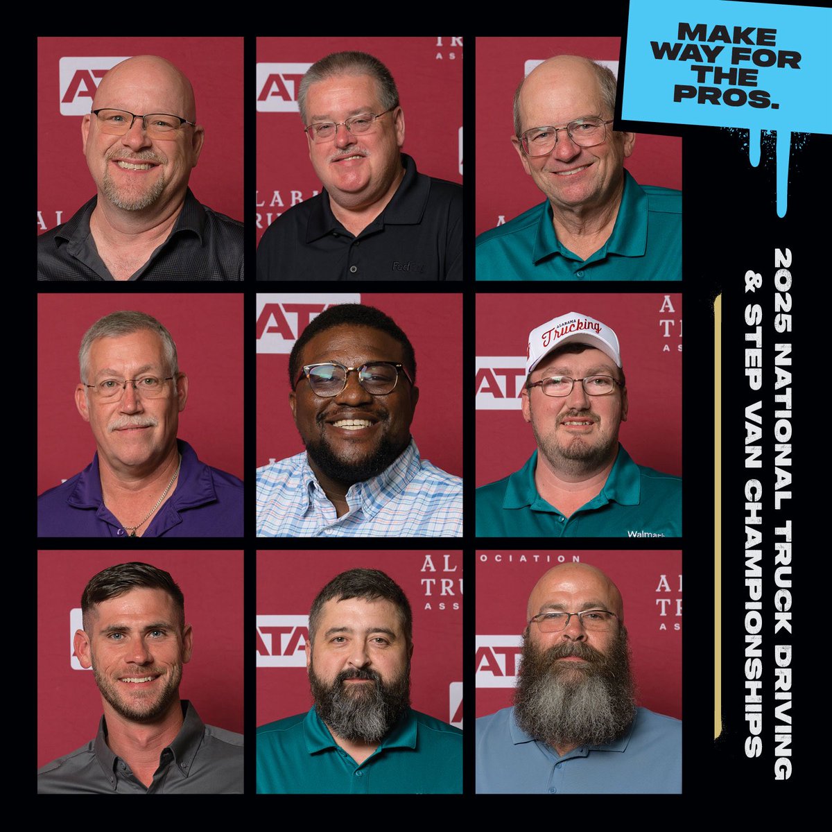 The nation’s best truck drivers are showcasing their skills at the National Truck Driving &amp; Step Van Championships this weekend in Minneapolis, and Team Alabama is ready to roll!

With a strong lineup of seasoned pros and talented rookies, we’re aiming to bring the trophy back to