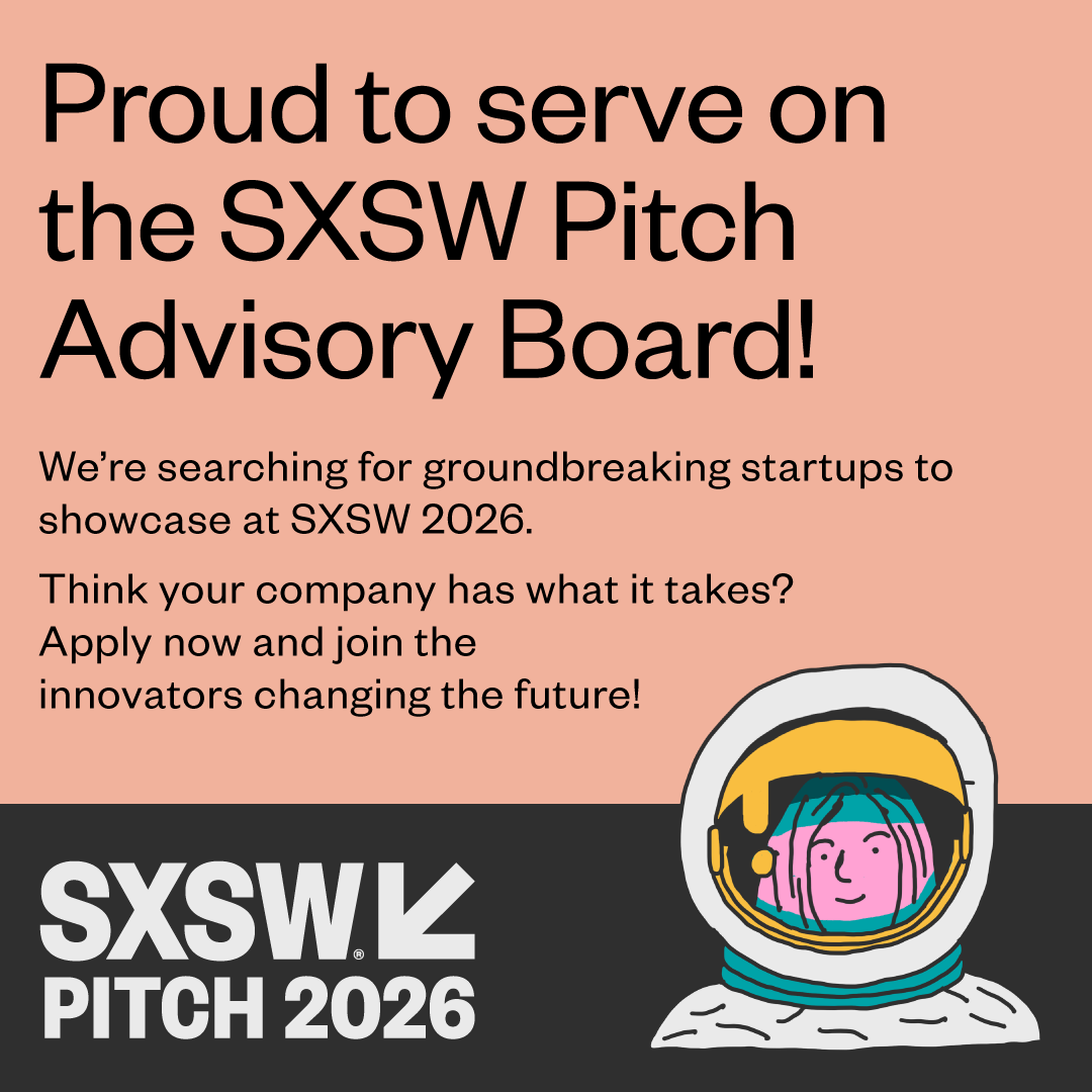 jfmessy's tweet photo. Startups — the stage is yours. Apply now for SXSW Pitch 2026: https://t.co/YHgQfAEjBi #SXSWPitch #Startup https://t.co/ZHkCwtOqD3