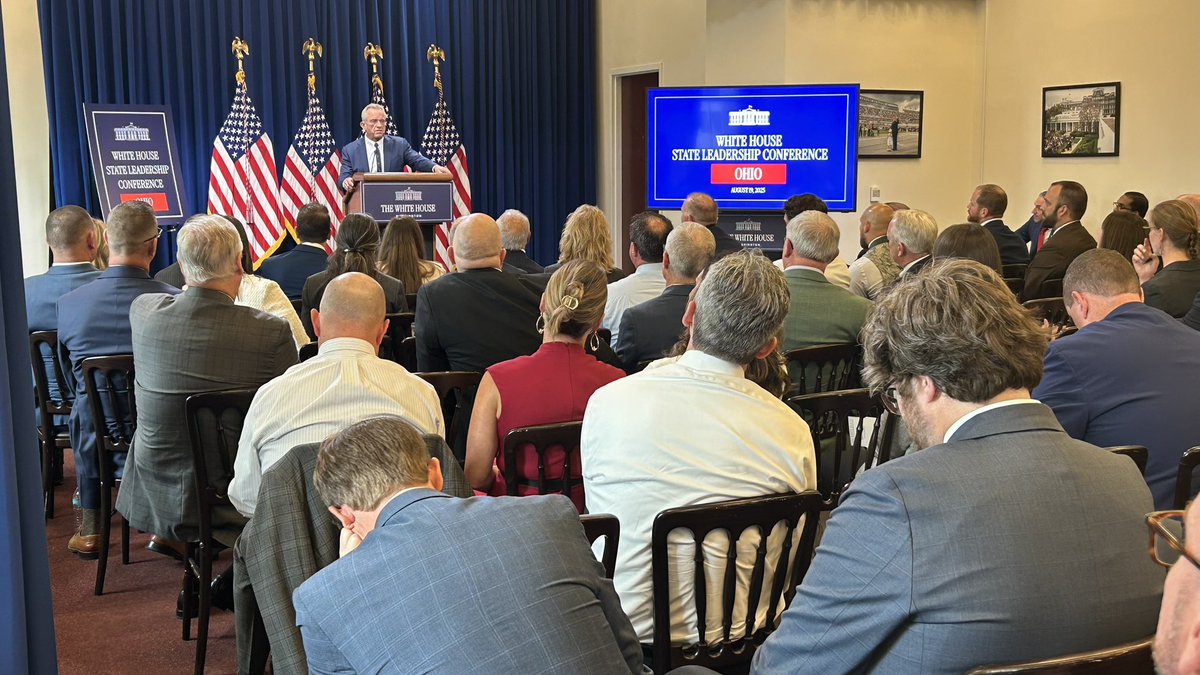 Adam Bird (@adamcbird) on Twitter photo Ohio House and Senate Republicans listening to Health and Human Services Secretary Robert Kennedy Jr talk about Making America Healthy Again.  🇺🇸 Ohio House and Senate Republicans listening to Health and Human Services Secretary Robert Kennedy Jr talk about Making America Healthy Again.  🇺🇸