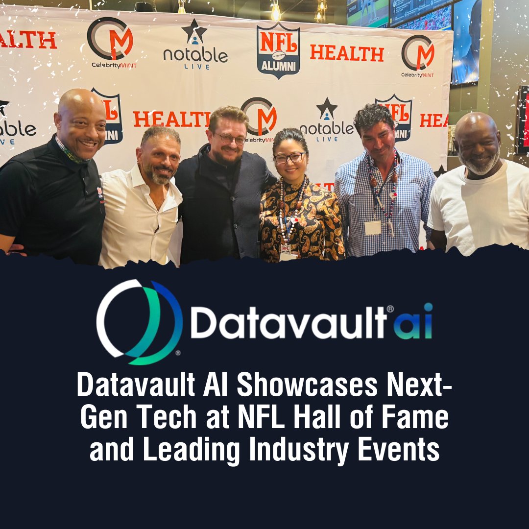 New to The Street (@newtothestreet) on Twitter photo Taking Innovation to the NFL Hall of Fame 🏈🤖
<a href="/Datavault_ai/">Datavaultai</a> showcased its cutting-edge technology at the NFL Hall of Fame, bringing immersive AI-powered experiences to fans. <a href="/vincemedia1/">Vince Caruso</a>
Check out our real-time activation from last week’s NFL Preseason Kickoff game here: Taking Innovation to the NFL Hall of Fame 🏈🤖
<a href="/Datavault_ai/">Datavaultai</a> showcased its cutting-edge technology at the NFL Hall of Fame, bringing immersive AI-powered experiences to fans. <a href="/vincemedia1/">Vince Caruso</a>
Check out our real-time activation from last week’s NFL Preseason Kickoff game here: