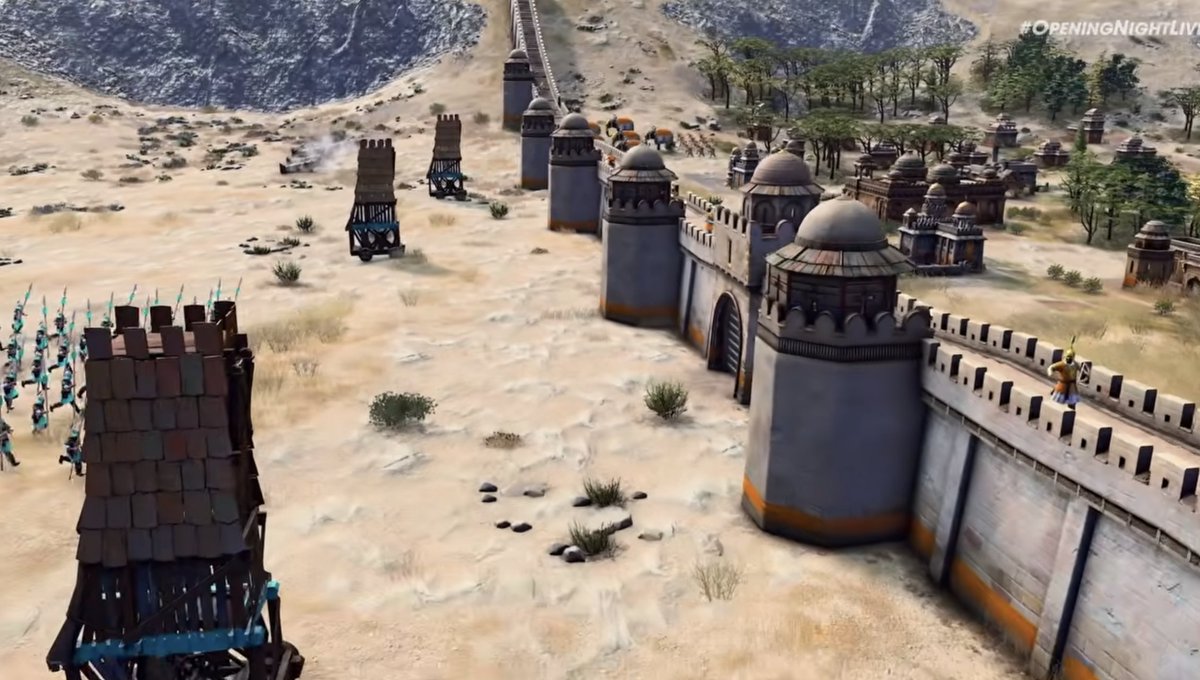IGN's tweet photo. Age of Empires IV is coming to PS5 with a new Dynasties of the East expansion. #gamescom2025 #OpeningNightLive https://t.co/rwM7EW3z2D