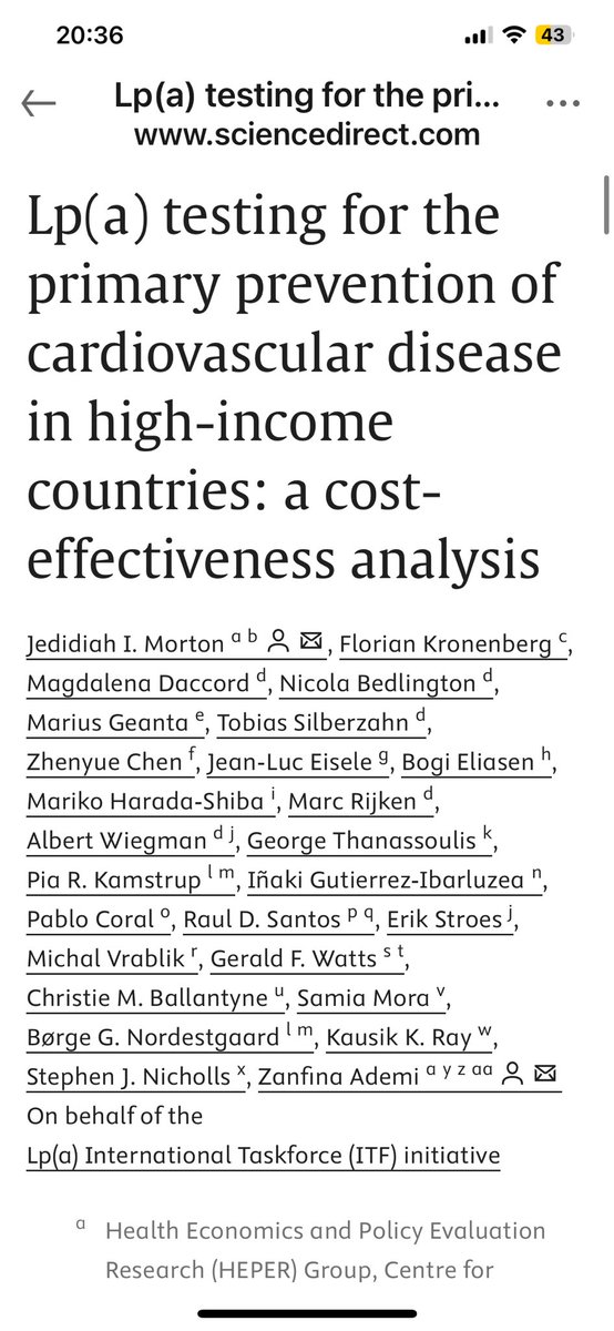 Prof Kausik Ray FMedSci (@profkausikray) on Twitter photo Cost effectiveness of LPa testing in high income countries . Well done <a href="/ZANFINA/">Zanfina Ademi</a> and LPa Task Force 
kwnsfk27.r.eu-west-1.awstrack.me/L0/https:%2F%2… Cost effectiveness of LPa testing in high income countries . Well done <a href="/ZANFINA/">Zanfina Ademi</a> and LPa Task Force 
kwnsfk27.r.eu-west-1.awstrack.me/L0/https:%2F%2…