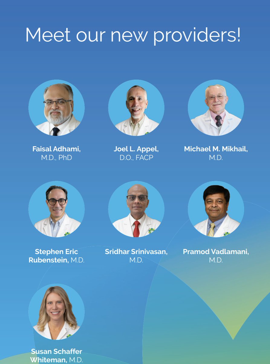 💙 Nationally recognized cancer care, centered on YOU.
Meet our newest hematology oncology providers at the Helen F. Graham Cancer Center &amp; Research Institute.

📞 Call 302-733-HOPE (4673) to schedule an appointment.