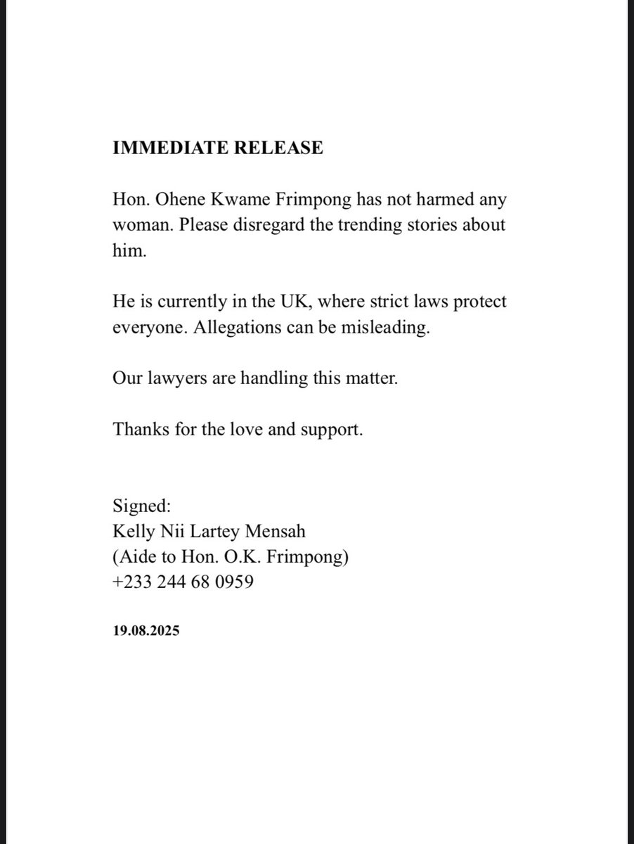 Hon. Ohene Kwame Frimpong, MP tweet media