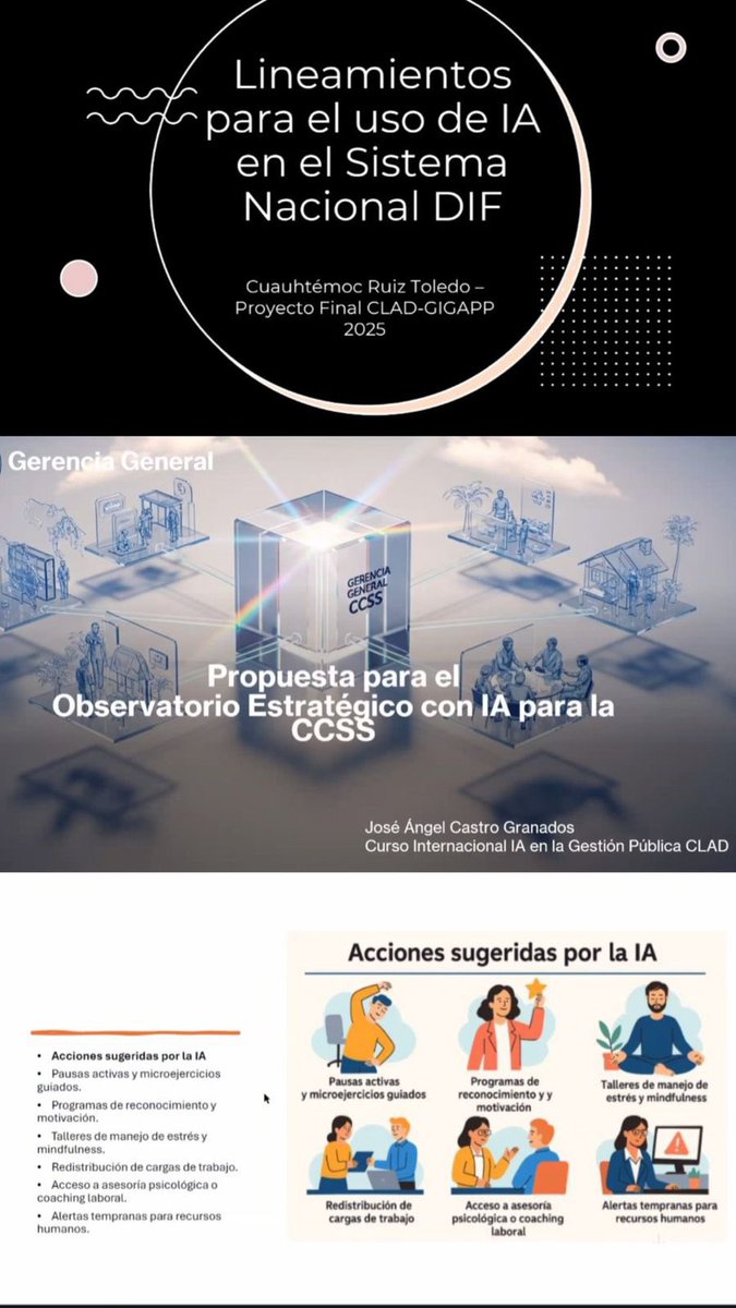 GIGAPP Iberoamérica (@gigapp) on Twitter photo Hoy finalizó el Curso internacional <a href="/CLAD_Org/">CLAD</a> «Uso de herramientas de IA generativa para funcionarias y funcionarios públicos», a cargo de <a href="/cesarncruz/">César Nicandro Cruz-Rubio</a> y <a href="/redmatriz/">Álvaro V. Ramírez-Alujas 👾</a>, con la presentación de los proyectos aplicados de inteligencia artificial en el sector público ¡Felicitaciones!🤖💡 Hoy finalizó el Curso internacional <a href="/CLAD_Org/">CLAD</a> «Uso de herramientas de IA generativa para funcionarias y funcionarios públicos», a cargo de <a href="/cesarncruz/">César Nicandro Cruz-Rubio</a> y <a href="/redmatriz/">Álvaro V. Ramírez-Alujas 👾</a>, con la presentación de los proyectos aplicados de inteligencia artificial en el sector público ¡Felicitaciones!🤖💡