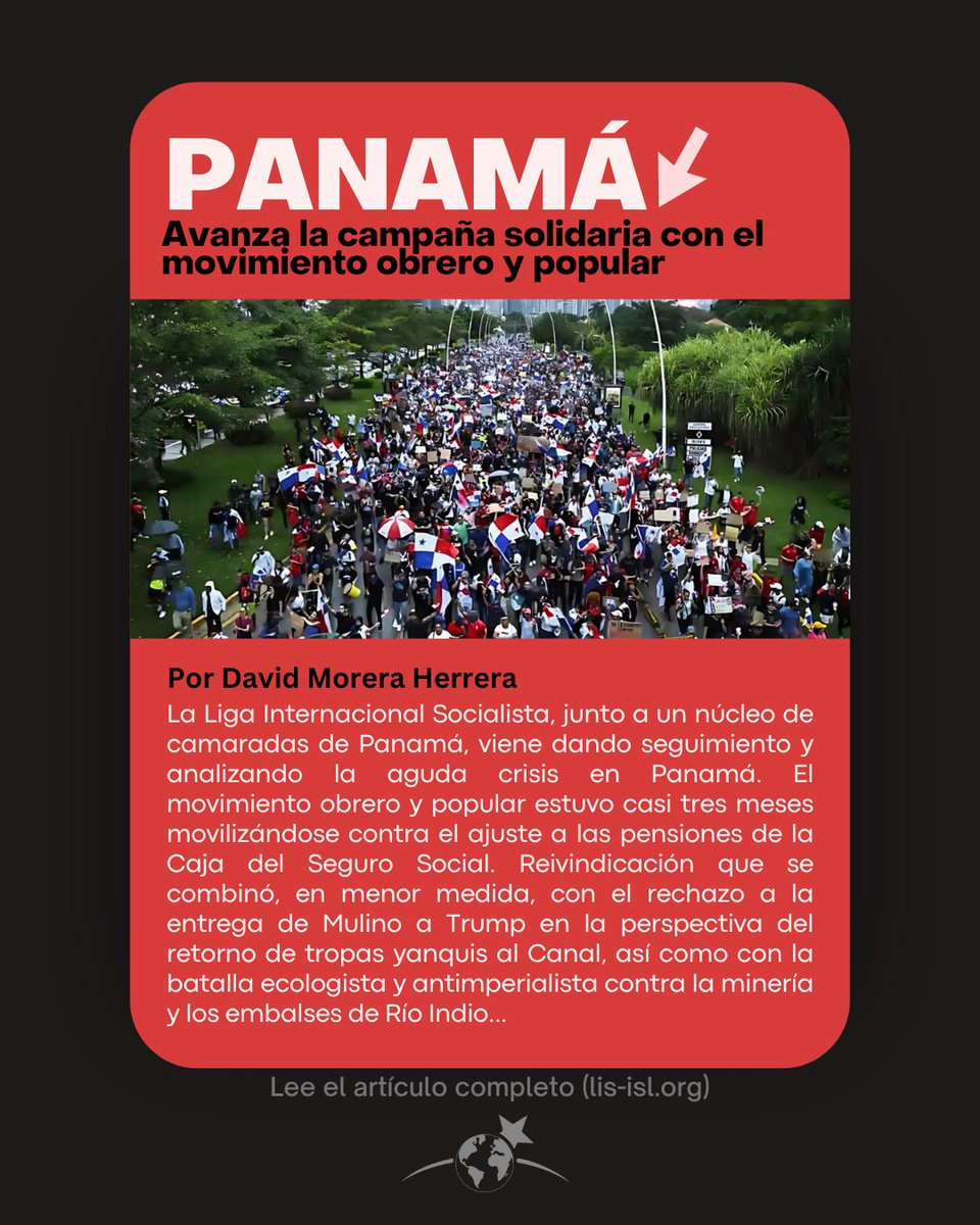 isl_lis's tweet photo. #Panamá / Avanza la campaña solidaria con el movimiento obrero y popular
https://t.co/5bGTfVxoLE https://t.co/Ytri3ePWlD