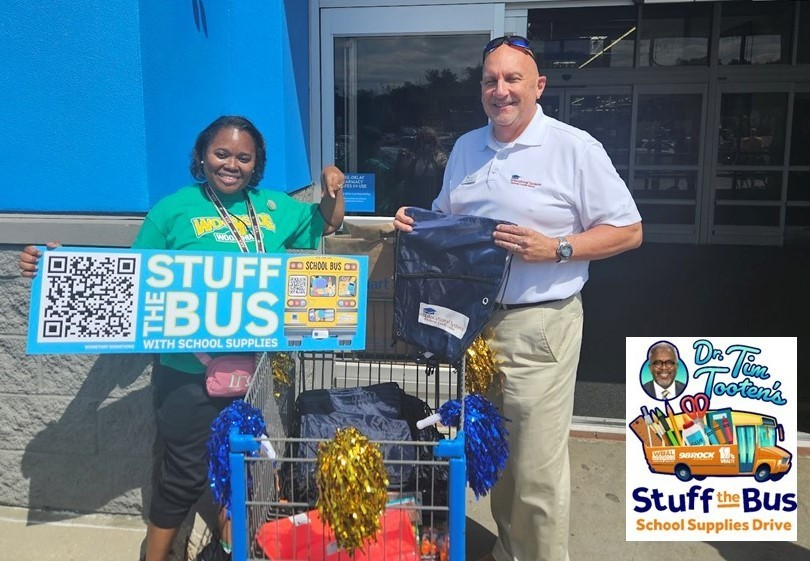 Join <a href="/AACPSSupt/">AACPSSupt</a> Dr. Mark Bedell and our #AACPSFamily at Old Mill Middle School South on Thursday, 8/21, as we honor the legacy of Dr. Tim Tooten by taking part in the Stuff The Bus drive to collect school supplies. 3 to 7 p.m. at the school, 430 Old Mill Road in Millersville.