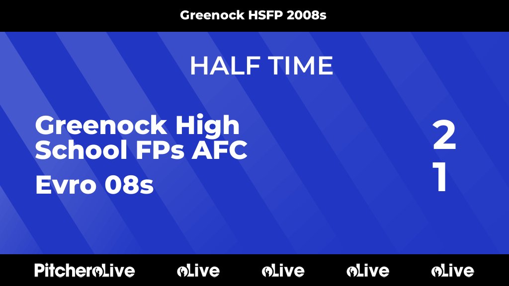 HALF TIME: Greenock High School FPs AFC 2 - 1 Evro 08s
#GREEVR #Pitchero
pitchero.com/clubs/greenock…