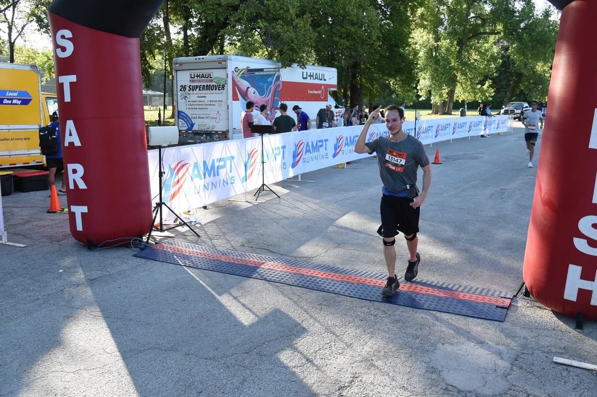 Perfectly capturing the moments of me falling apart right before finishing the Half-Marathon. Definitely did not get a terrible cramp right before I finished.