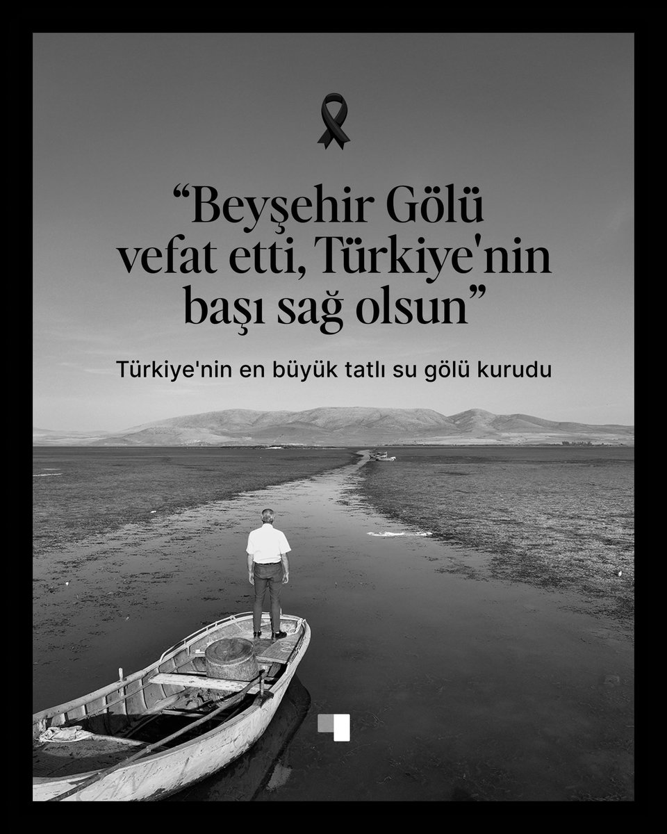 Bir felaketin içinde olduğumuzu kavramamız için daha ne olması gerekiyor?! #beyşehirgölü artık yok!