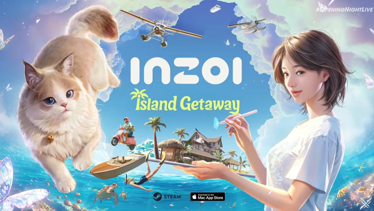 🚨 JUST ANNOUNCED AT GAMESCOM
 inZOI: Island Getaway DLC drops tomorrow, August 20, 2025 and it’s FREE.
Escape to Cahaya’s tropical resort, dive into snorkeling, build your farm life, and mine for gems!
#inZOI #IslandGetaway #LifeSim #gamescom2025 #ONL
