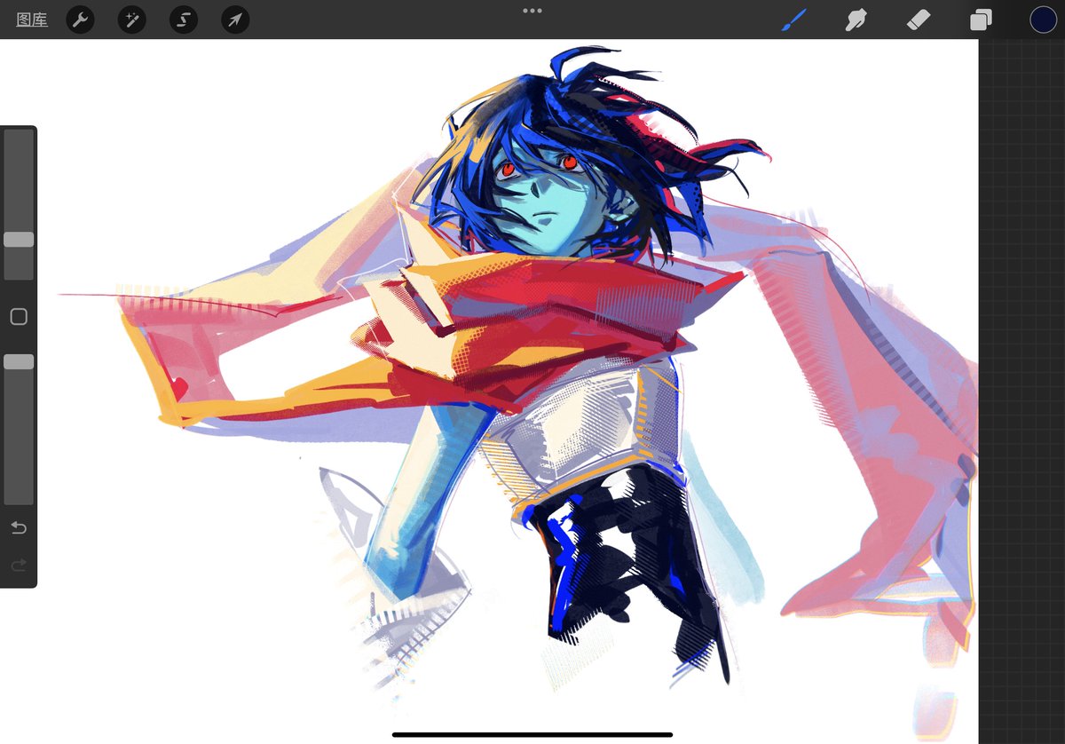 乱涂一下诶话高饱和色太爽了