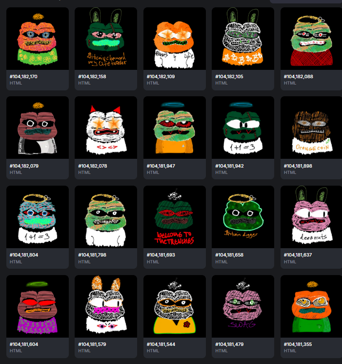 How did I do, got my <a href="/FinePepes/">Fine Pepes</a> had to max mint

<a href="/JoeOrdinals/">Joe 🟠</a>