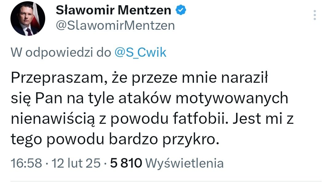 Sławomir Ćwik (@s_cwik) on Twitter photo Specjalnie w lutym sobie zachowałem 😜
Pamięta Pan Panie <a href="/SlawomirMentzen/">Sławomir Mentzen</a> ?
Miło Panu dzisiaj? Specjalnie w lutym sobie zachowałem 😜
Pamięta Pan Panie <a href="/SlawomirMentzen/">Sławomir Mentzen</a> ?
Miło Panu dzisiaj?