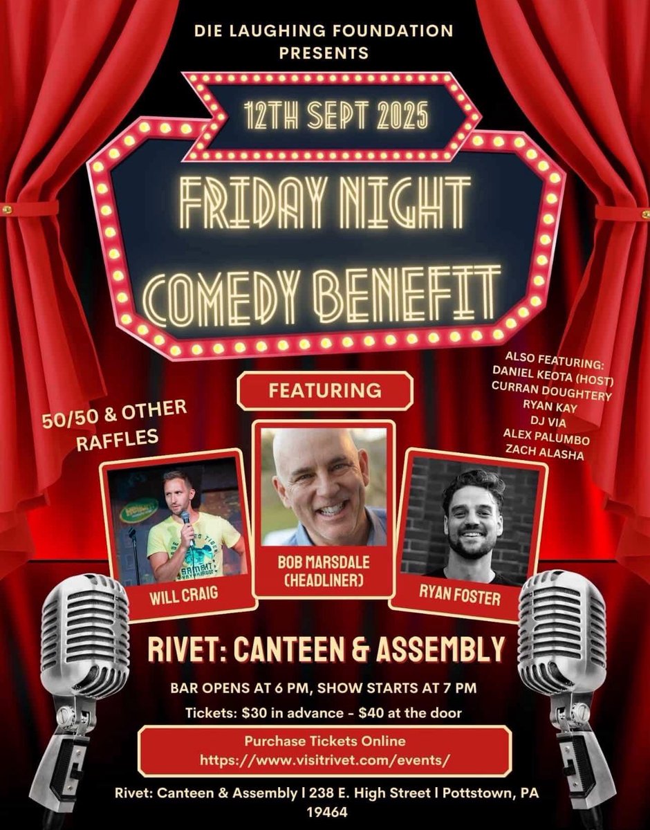 DieLaughingOrg's tweet image. Dielaughing.org for tickets , follow story , or donate ! 

Creating this non profit for @PennMedicine  who I owe my life to

I am actively listed there for double lung transplant with sarcoidosis and aspergillus 
#penn
#pennmedicine
#doublelungtransplant