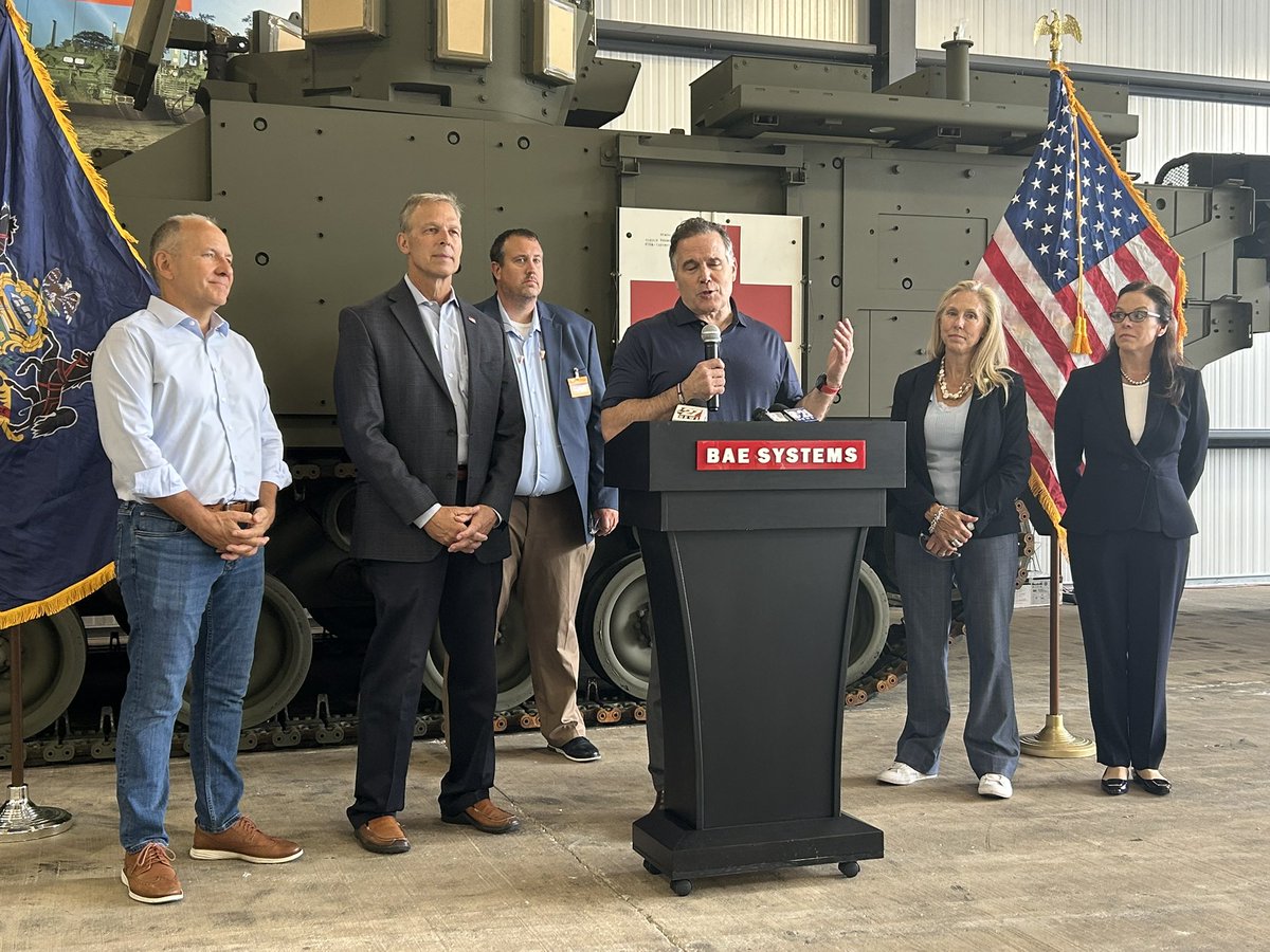 U.S. Sen. Dave McCormick (R-Pennsylvania) and Congressmen Scott Perry &amp; Lloyd Smucker are in BAE Systems in York County along with several local electeds.

They toured the facility in light of military investments in the OBBB. <a href="/WGAL/">WGAL</a>