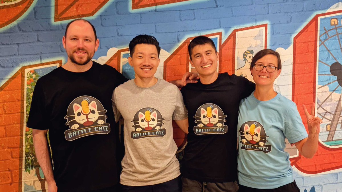 We enjoyed spending time with each other at Worlds and recording a bonus episode together in person! 😻

If you want to get your own Battle Catz merch, check it out here:
…ttle-catz-podcast-shop.fourthwall.com