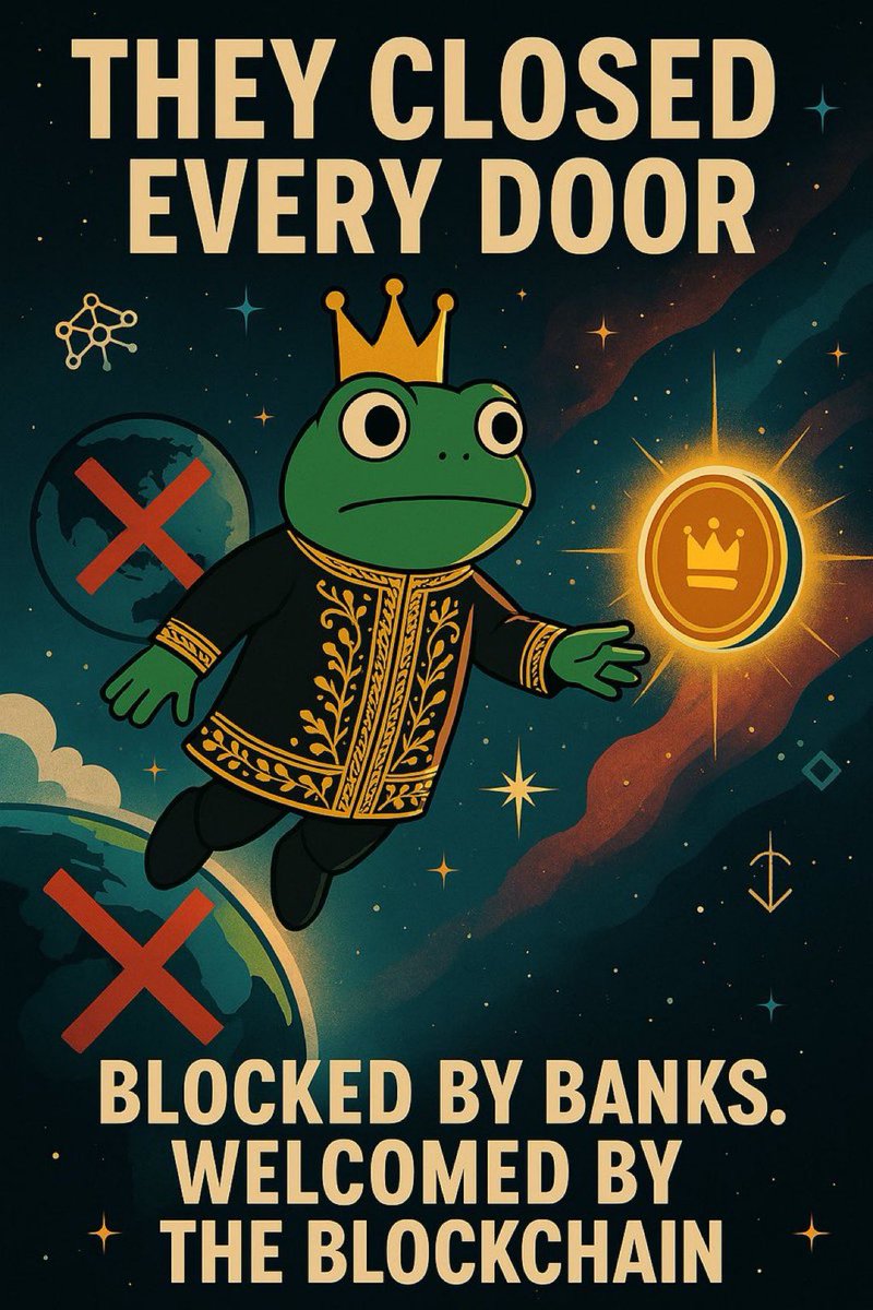 KingFrogNation's tweet photo. Exiled from Earth.
$FROGNATION ascends.

#Frognation #MaldivesCrypto #SolanaCommunity #solanameme #Web3Rebellion https://t.co/e8uMTnmZm6