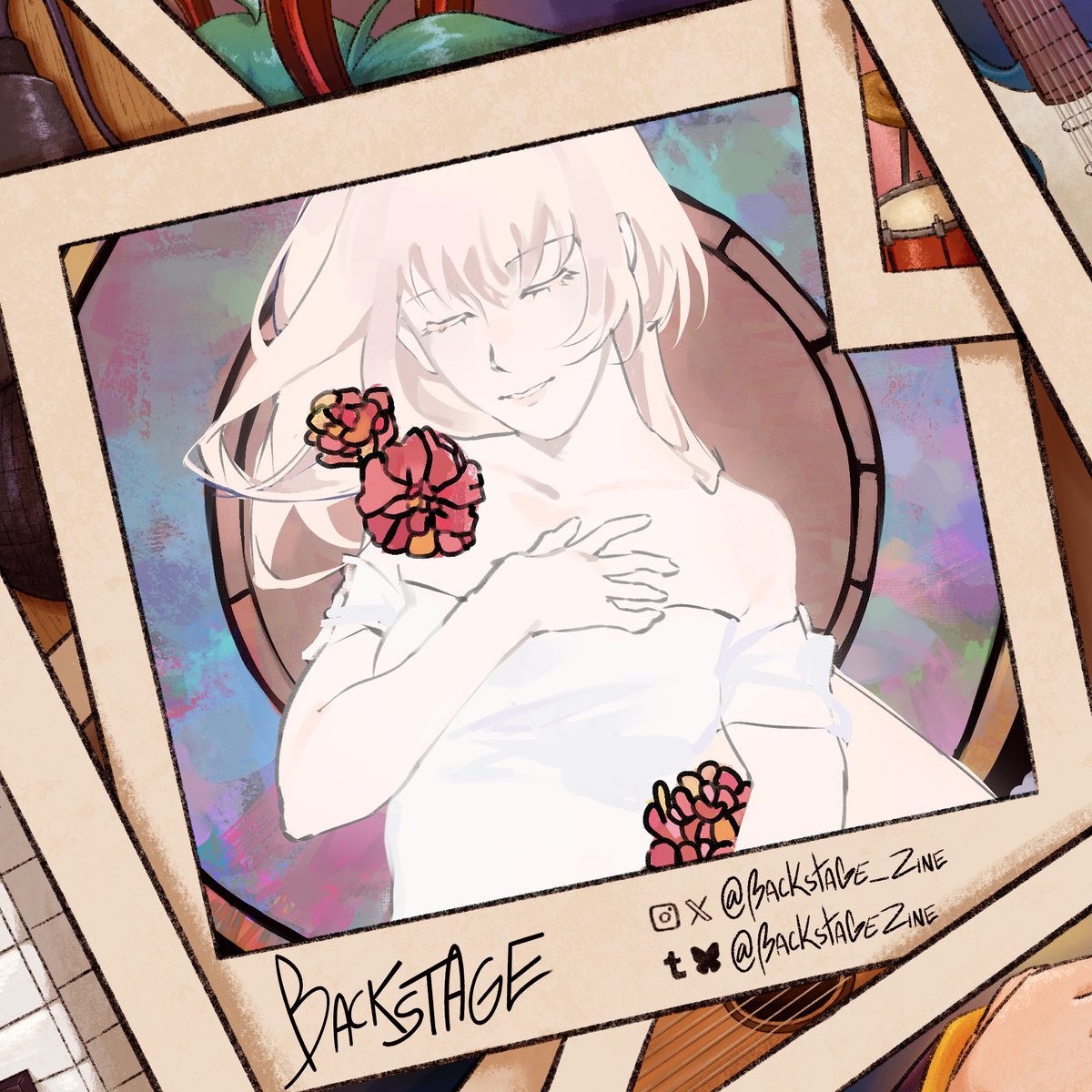 Preview of my piece for <a href="/Backstage_Zine/">Backstage - VOCALOID zine</a> 
Please look forward to it!