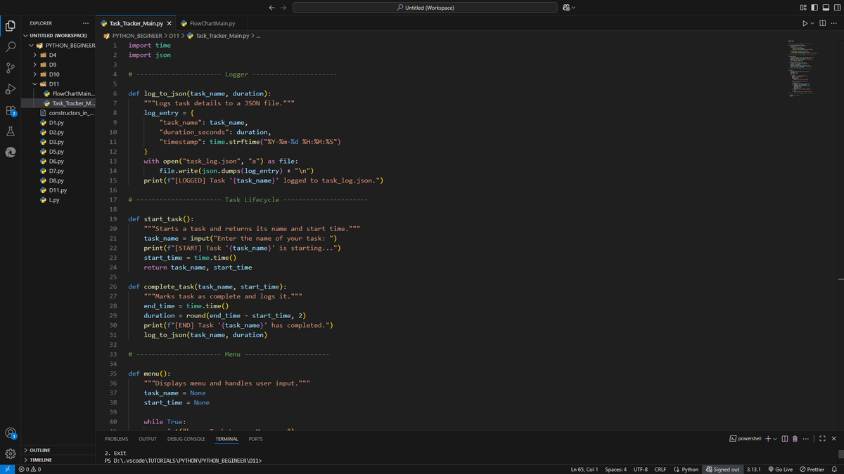 dev1Aashish's tweet image. Day 11: What if your code could track time like a journal entry — and log it with purpose?   
#BeginnerFriendly #PublicLearning #CodingJourney #AIandDataScience #ConsistencyWins #PythonProjects #ModularDesign #ClosuresInPython #DecoratorsExplained #BuildInPublic #DevDiaries