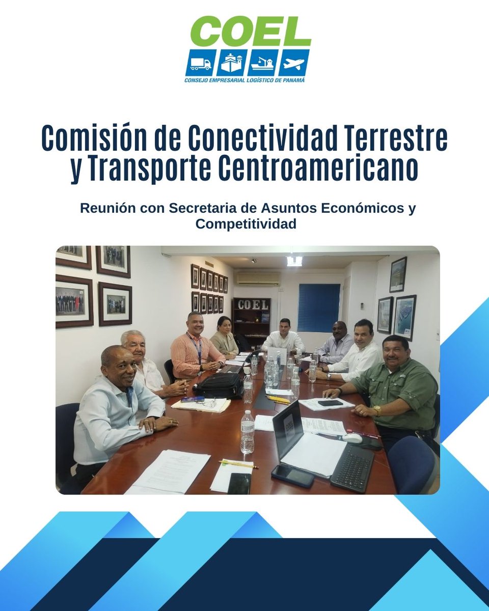 En la reunión de la Comisión de Conectividad Terrestre y Transporte Centroamericano, junto a la Secretaría de Asuntos Económicos y Competitividad, se abordaron temas clave para la competitividad del país.
En COEL seguimos impulsando el sector logístico de Panamá.