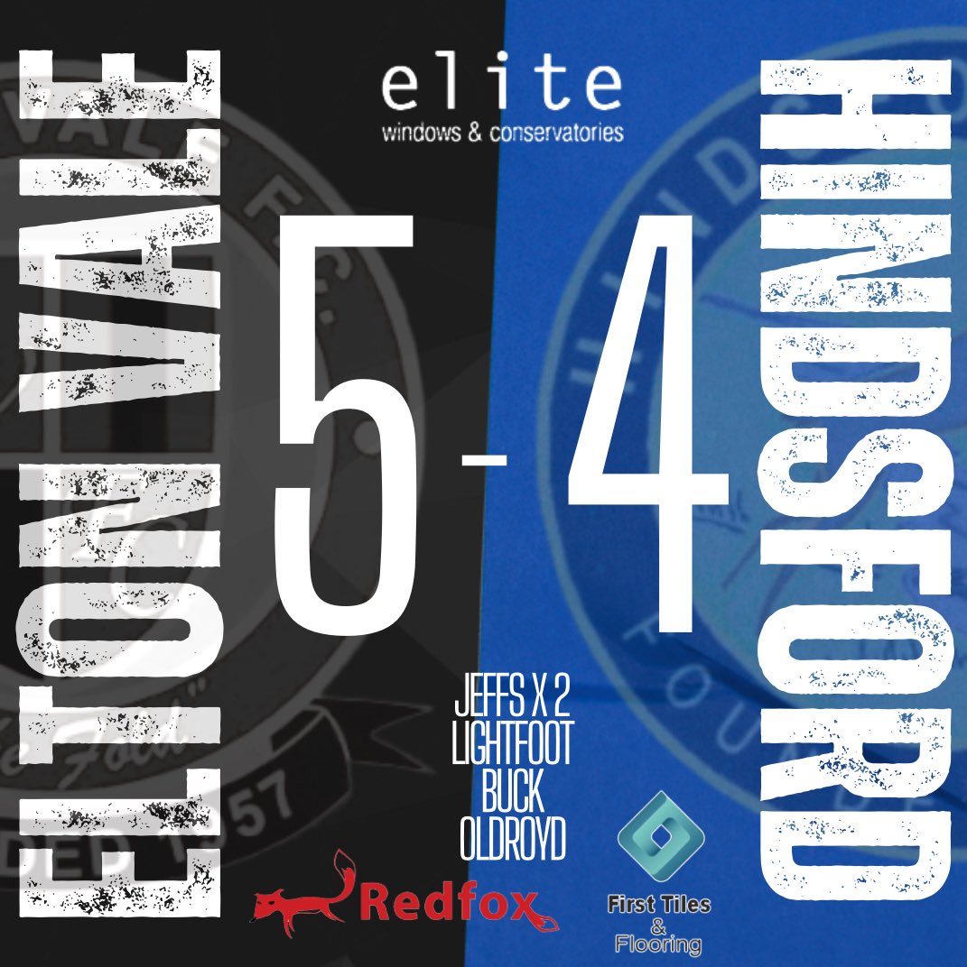 Elton Vale FC (@eltonvalefc) on Twitter photo 1st Team win a 9 goal thriller against <a href="/HindsfordFC/">Hindsford.AFC.Official</a> with a goal in the last few minutes to seal another important 3 points !
<a href="/dylanjeffs16/">Dylan Jeffs</a> ⚽️⚽️
<a href="/WillLightfoot9/">Will Lightfoot</a> ⚽️
Matty Buck⚽️
<a href="/benpmoldroyd/">Ben Oldroyd</a> ⚽️
#UTV🔵⚫️ 1st Team win a 9 goal thriller against <a href="/HindsfordFC/">Hindsford.AFC.Official</a> with a goal in the last few minutes to seal another important 3 points !
<a href="/dylanjeffs16/">Dylan Jeffs</a> ⚽️⚽️
<a href="/WillLightfoot9/">Will Lightfoot</a> ⚽️
Matty Buck⚽️
<a href="/benpmoldroyd/">Ben Oldroyd</a> ⚽️
#UTV🔵⚫️