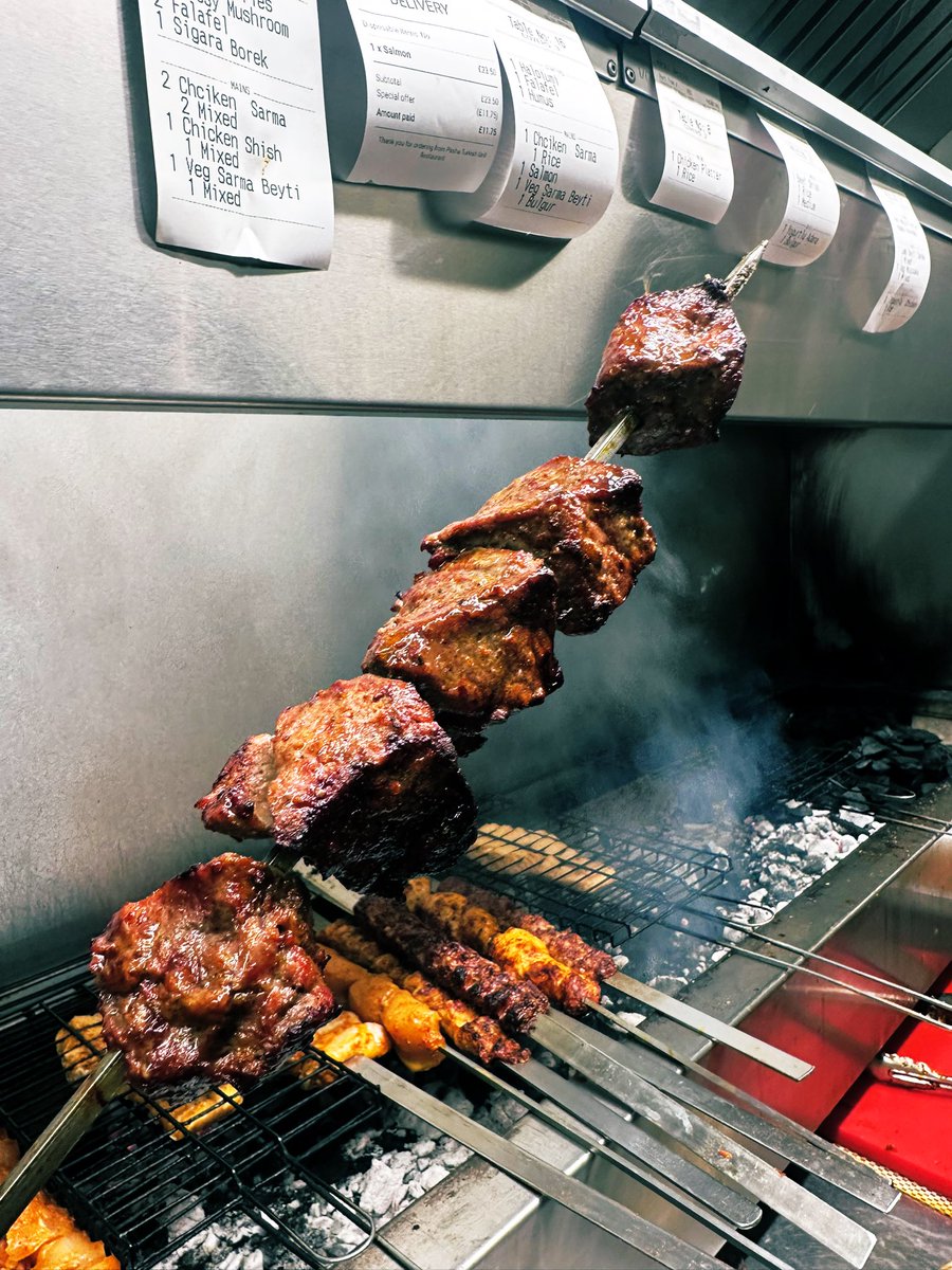 A Pasha exclusive 🙌🏼

Perfectly Char Grilled BEEF Shish 🥩 

Some say it’s mourish with every bite taken 🤤.. you have been warned!

Available for dining in &amp; takeaway 🚗 💨 

#miltonkeynes 
#lovefood
#turkishrestaurant