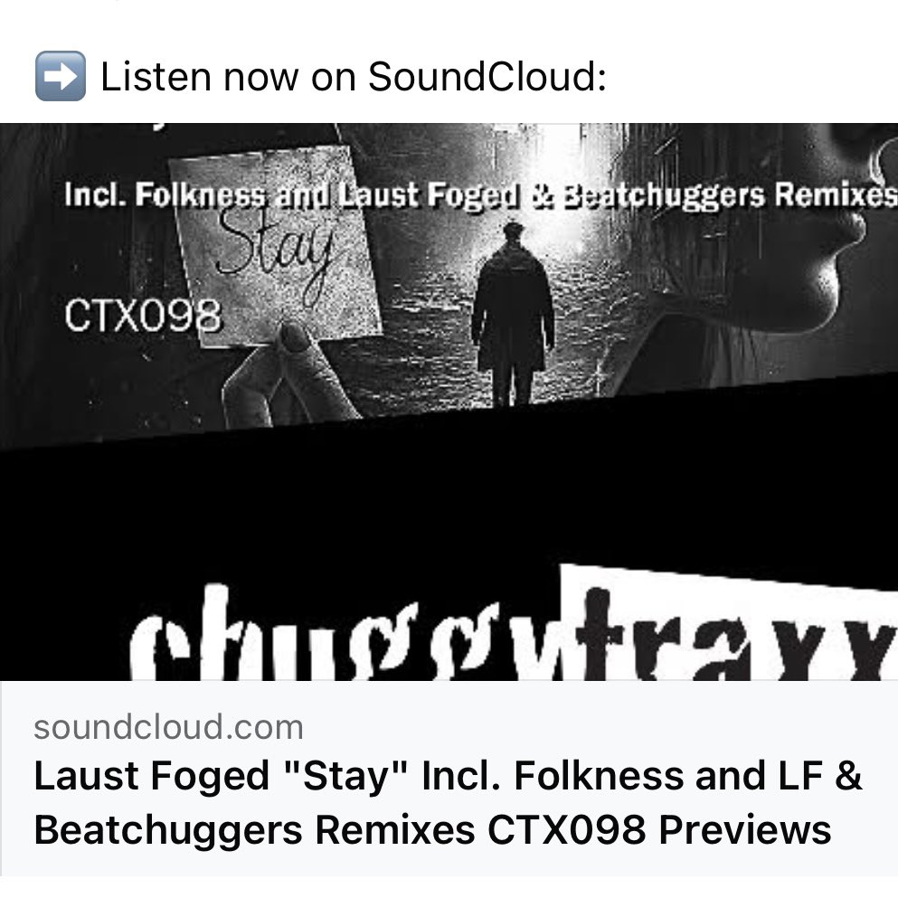 ChuggyTraxx's tweet photo. Big Up @CertifiedJackin for the Love for our latest killer release by @laustfoged โStayโ incl. ubercool #Folkness and LF & #Beatchuggers Remixes on @ChuggyTraxx - Listen here ๐๐ฅ๐ฅ๐ฅ๐
https://t.co/AowNZnHGtb https://t.co/Pc7gg3oIYD
