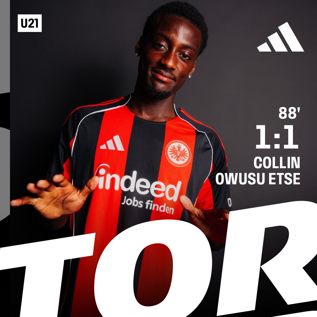 eintracht_lz's tweet photo. AUSGLEICH! Collin Etse! JAAA! Und weiter geht's! 
___
⏰ 88. | #SGE #sgeU21 | #TGFSGE 1:1 https://t.co/8vUQP4yGuq