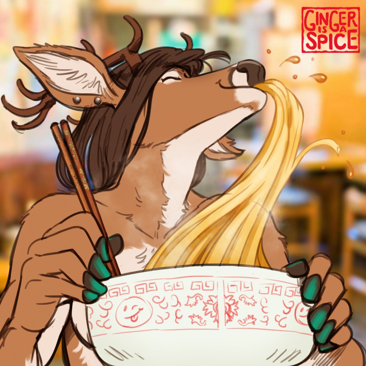 Upgraded to a Colored Sketch done for Kaylin Evergreen!