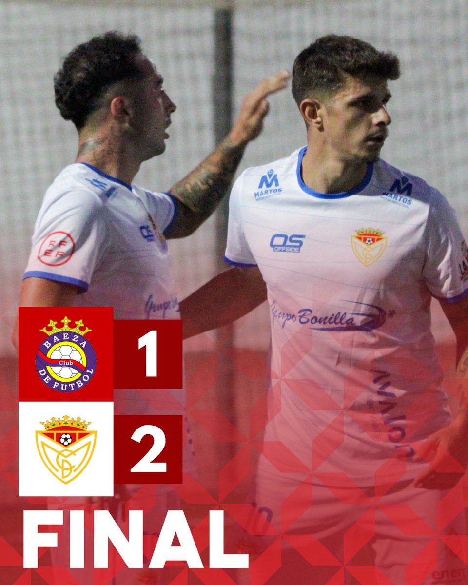 ⏱ 90' | Baeza C.F. 1-2 Martos C.D.

🏁 ¡Final del partido!

Nueva victoria del Martos Club Deportivo.

#BaezaMartos